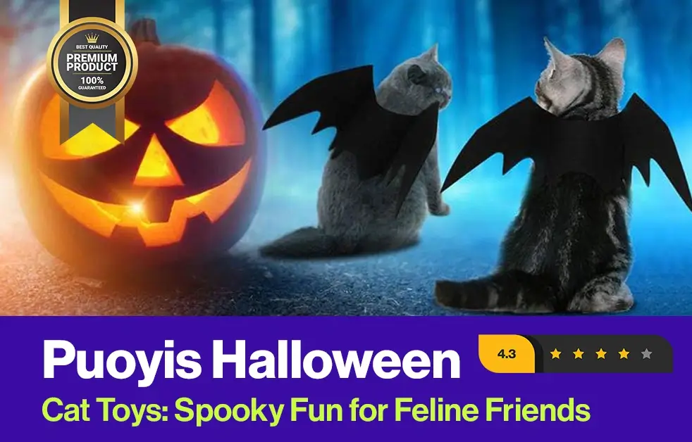Puoyis Halloween Cat Toys